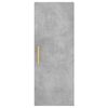 vidaXL Wall Mounted Cabinet Concrete Grey 34.5x34x90 cm