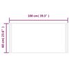 vidaXL LED Bathroom Mirror 100x60 cm