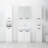 vidaXL Bathroom Cabinet White 64.5x33.5x59 cm Engineered Wood