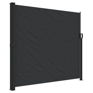vidaXL Retractable Side Awning Black 180x300 cm