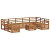 vidaXL Sofa Sets 10 pcs Natural Solid Acacia Wood