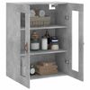 vidaXL Wall Mounted Cabinet Concrete Grey 69.5x34x90 cm