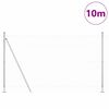 vidaXL Fence with Posts Silver 1.5 x 10 m Steel