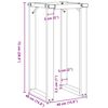 vidaXL Dining Table Legs O-Frame 40x40x73 cm Steel
