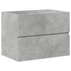 vidaXL 2 Piece Bathroom Furniture Set Concrete Grey Engineered Wood