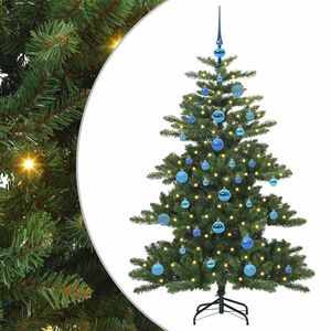 vidaXL Artificial Hinged Christmas Tree Green 150 cm PVC and Steel