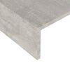 vidaXL Monitor Stand Concrete Grey 110x23.5x9 cm Engineered Wood
