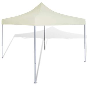vidaXL Cream Foldable Tent 3 x 3 m
