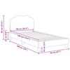 vidaXL Children's Bed Frame with Headboard Pink 90 x 190 cm