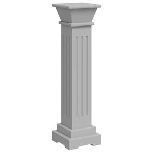 vidaXL Plant Stand | Grey | MDF | Small | Decorative Inlays | Plant Stand