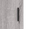 vidaXL Wall Mounted Cabinet Grey Sonoma 34.5x34x90 cm Engineered Wood