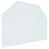 vidaXL Fireplace Glass Plate Transparent 80 x 60 cm Glass