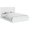 vidaXL Bed Frame with Storage and Headboard White 150 x 200 cm