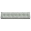 vidaXL Back Pillow Light Grey 200 x 24 x 50 cm Velvet