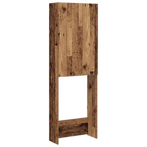 vidaXL Washing Machine Cabinet Old Wood 64x25.5x190 cm