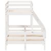 vidaXL Bunk Bed without Mattress 90x200/120x200 cm White Solid Wood