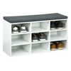 HI Shoe Rack with Cushion 84.5x29x48 cm White