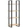 vidaXL 4-Tier Bookcase 80x40x180 cm Rough Mango Wood