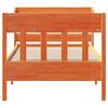 vidaXL Bed Frame without Mattress Wax Brown 75x190 cm Small Single Solid Wood Pine
