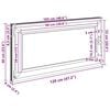 vidaXL Basement Window "RISOR" 120x60 cm Tilt&Turn DIN Left White