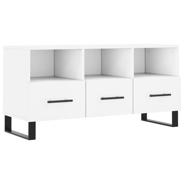 vidaXL TV Cabinet White 102x36x50 cm Engineered Wood