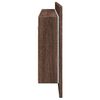 vidaXL LED Bathroom Mirror Cabinet Brown Oak 100x12x45 cm