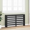 vidaXL Radiator Cover Black Oak 149 x 20 x 82 cm Engineered Wood