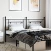 vidaXL Metal Headboard Black 180 cm