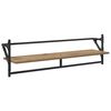 vidaXL Wall Shelf Set with Shelf 6 pcs Artisan Oak 100 x 25 x 30 cm