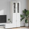 vidaXL Highboard FLORIN White 60 x 35 x 182 cm Engineered Wood