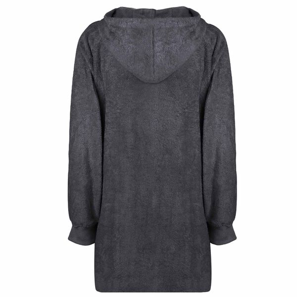 vidaXL Blanket Hoodie KINN Anthracite L Cotton