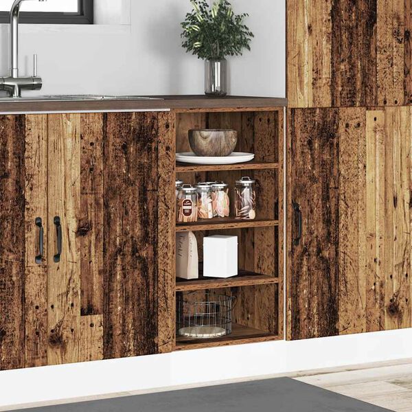 vidaXL Bottom Cabinet Riga Old Wood 40x44.5x81.5 cm Engineered Wood