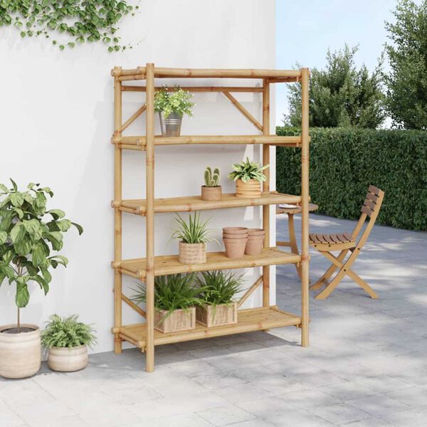 vidaXL 5-Layer Shelf 100x40x150 cm Bamboo