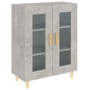 vidaXL Sideboard Concrete Grey 69,5x34x90 cm Engineered Wood