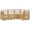 vidaXL Sofa Sets 4 pcs White 187.5 x 128.5 x 73 cm Solid Acacia Wood