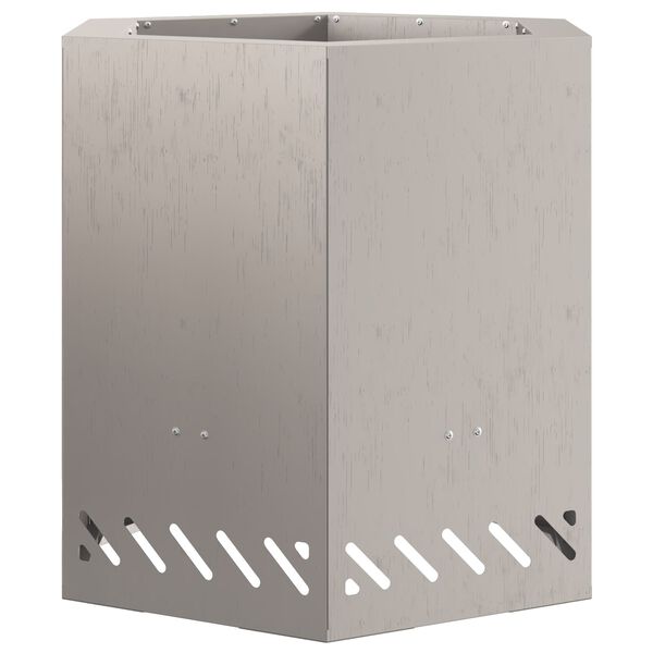 vidaXL Smokeless Fire Pit Brown 48 x 48 x 51 cm Steel