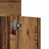 vidaXL Bathroom Furniture Set Wall-mounted with Door Engineered Wood