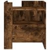 vidaXL Bedside Cabinet Smoked Oak 45x50x50 cm Engineered Wood