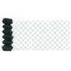 vidaXL Chain Link Fence 25 x 0.6 m Steel Green