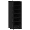 vidaXL Shoe Cabinet 32 x 35 x 90 cm Engineered Wood Black Oak