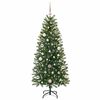 vidaXL Artificial Christmas Tree with 150 LEDs Green 150 cm PE and PVC