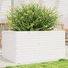 vidaXL Garden Planter White 90x60x46 cm Solid Wood Pine