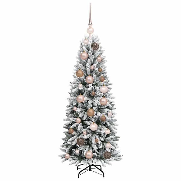 vidaXL Artificial Christmas Tree with 150 LEDs with Stand White 120 cm