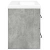 vidaXL 2 Piece Bathroom Furniture Set Concrete Grey Engineered Wood