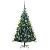 vidaXL Artificial Hinged Christmas Tree 150 LEDs Green 120 cm