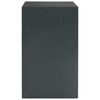 vidaXL Safe Box with Lock Dark grey 35 x 31 x 50 cm Steel