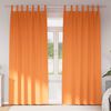 vidaXL Blackout Curtains with Rings 2 pcs Bright Orange 260 x 140 cm