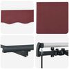 vidaXL Retractable Awning Manual Burgundy 300 x 200 cm Fabric