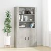 vidaXL Wall Cabinet Concrete Grey 80x33x80 cm Engineered Wood