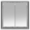 vidaXL Bathroom Wall Cabinet with Mirror Grey Sonoma 60x21x60 cm